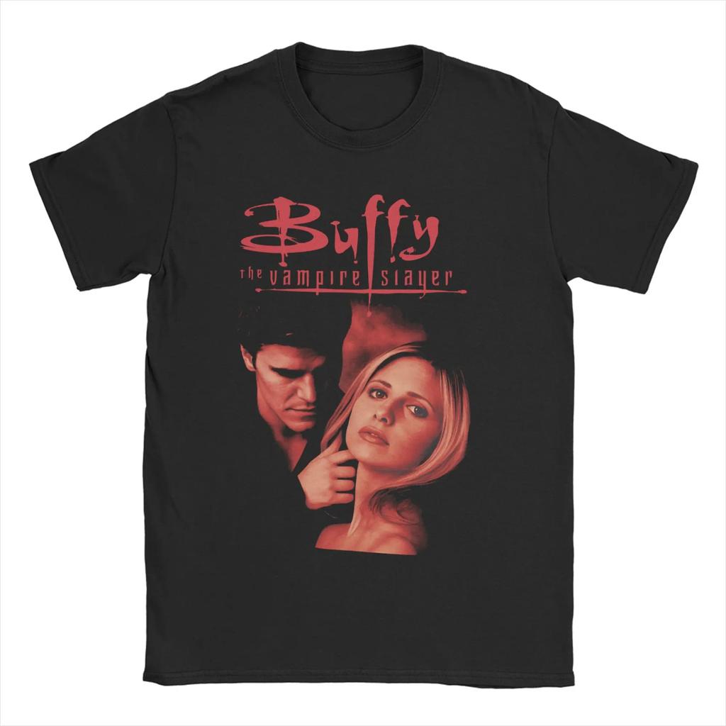 Buffy The Vampires Slayer Buffy The Vampire Slayer TShirts Unisex Women Sunnydale Slayers Cotton Tees Crewneck T Shirt Summer Tops