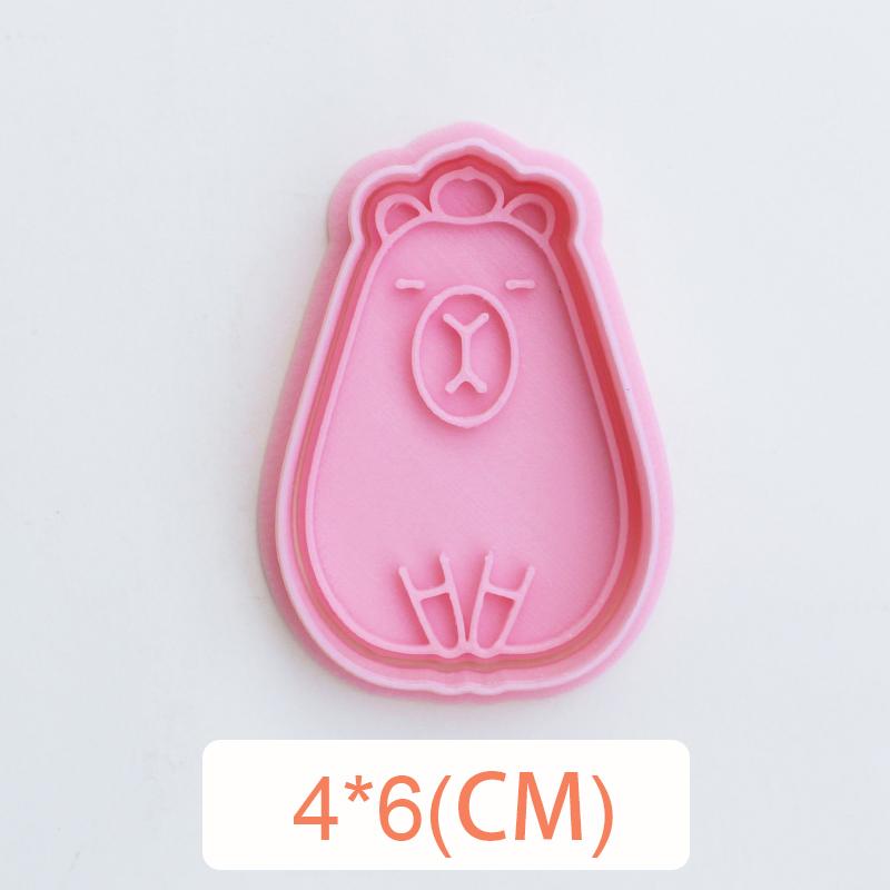 Tegneserie Capybara Formet Kakeutstikker Søtt Dyr Fondant Kjeksform Kakedekorasjonsverktøy Bakeutstyr Kjøkkenredskap