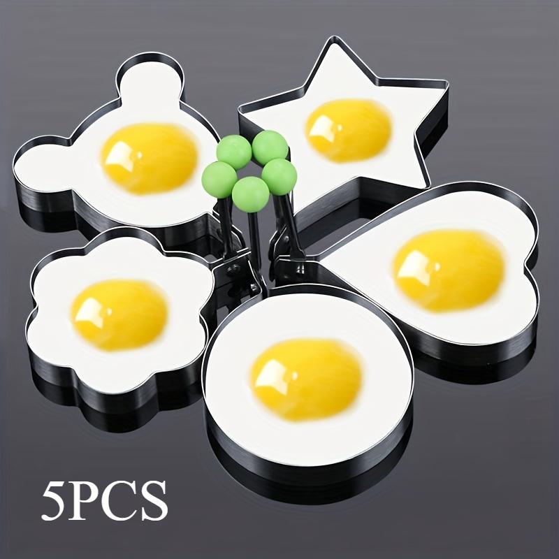 5 Pack RV Kitchen Stainless Steel Omelette Shaper Omelette Mould, Omelette Cooking Tools, RV Kitchen Accessories Gadgets
