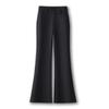 Black Velvet Micro Flare Pants - Women's Autumn/Winter 2025 Slim-Fit, Thickened, Stylish Fashion