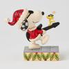 JIM SHORE Snoopy & Woodstock Rock <Noël> 6017236