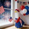 1 Set Independence Day Goose Outfit Outdoor Porch Goose Costumes Patriotic Stars And Stripes Jacket Hat Set for 23 Inch