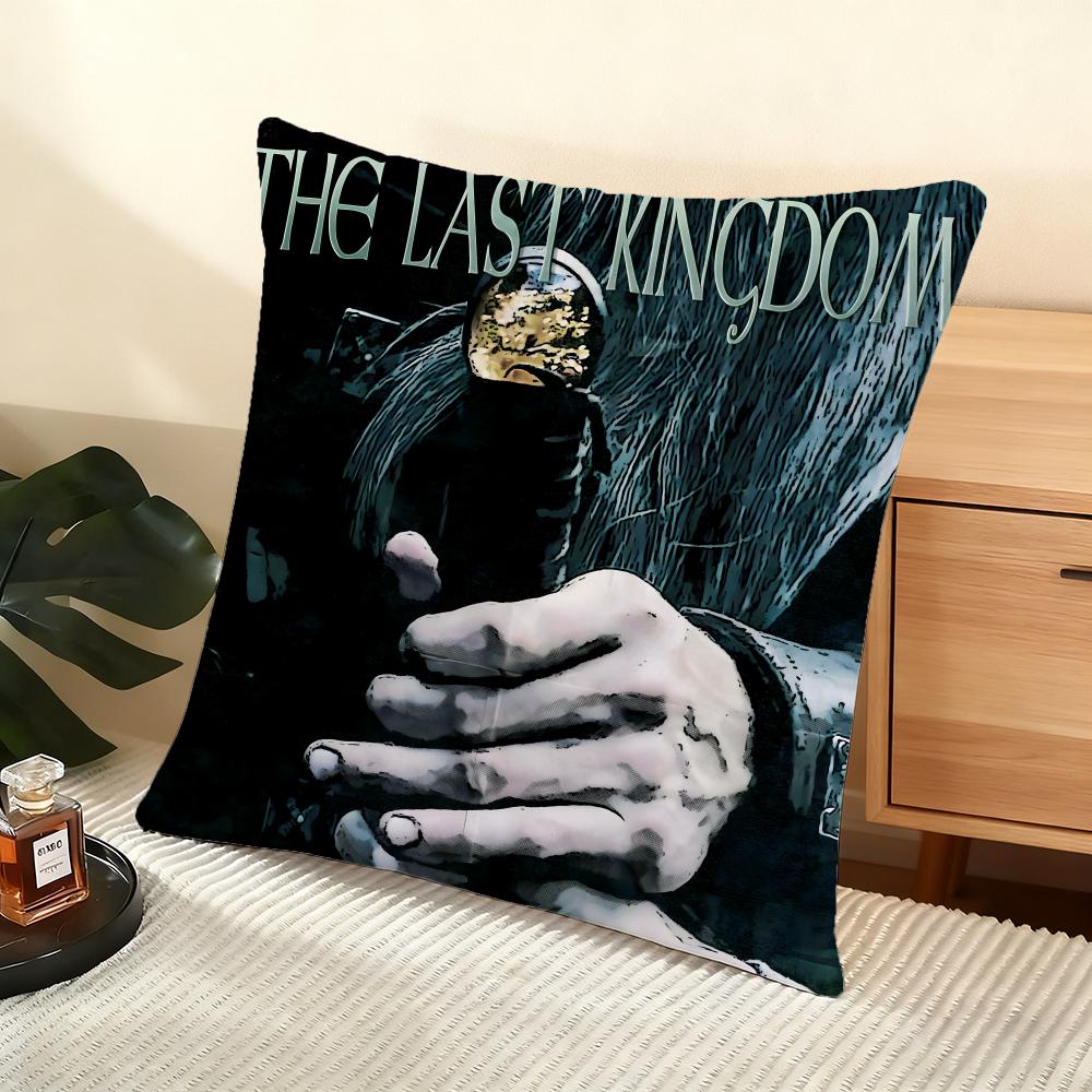 Cushion Cover Silky Short Plush Home Sofa Cushion Cover - Invisible Zipper Home Decoration The Last Kingdom TV Series