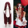 Parrucca Cosplay Lunga Dritta 100CM Multicolore Rosa Biondo Nero Parrucca Costume Anime Parrucca Cos Sintetica Universale Parrucca per Uso Quotidiano Feste
