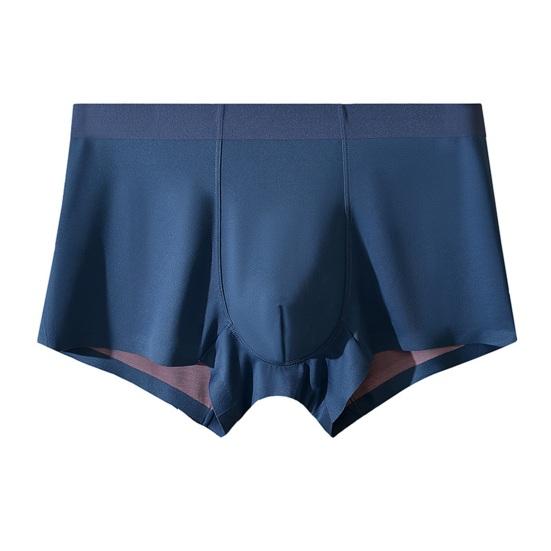 Mens Boxers Briefs Summer Quick-Dry Adults Seamless Trunks Soft Stretch Moisture Wicking Cool Breathable Ice Silk Underwear