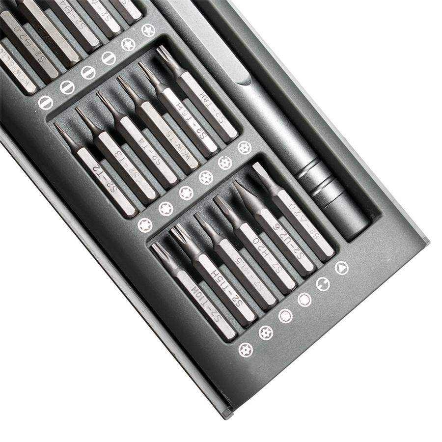 Disassembly and maintenance of mobile phone computer screwdriver tool steel 24-in-1 combined screwdriver set