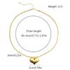 Sweet Heart Pendant Necklace Fashion Statement Choker Simple Braided Rope Collar Necklace Party Jewelry Clavicle Chain