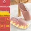 Rechargeable Heated Cotton Slippers with Temperature Control