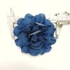 Blaue Stoff Kamelienblüten Broschen für Damen Handgefertigte Stoff Anstecknadeln Korsage Modeschmuck Abzeichen Stoffaccessoires