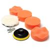 7 Pcs 3inch Buffing Pad Auto Car Polishing Wheel Kit Buffer + Drill Adapter