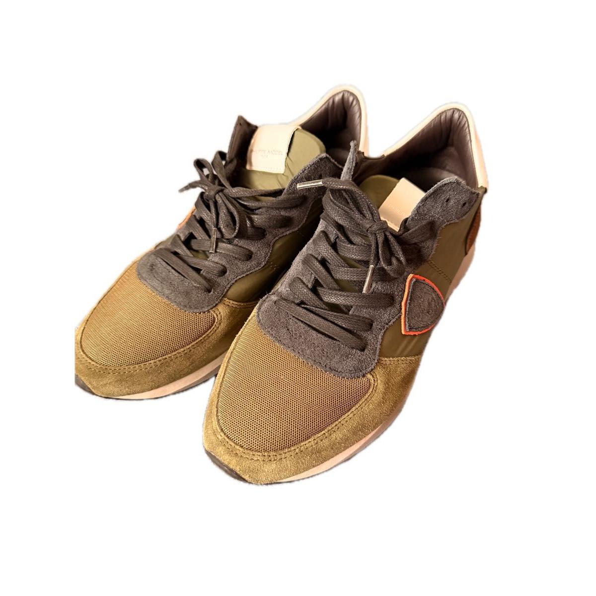 Used PHILIPPE MODEL Size 43 Philippe model sneakers khaki system