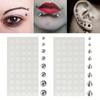 Punk Rock Spitze Runde Kugel Fake Piercing Aufkleber Bauchnabelringe Herren Ohr Nase Edelstahl Körperschmuck für Damen