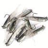 10pcs Small Grey Fish, Bionic Soft Fish, Fork Tail Soft Bait, Fishing Tackle