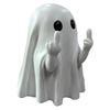 Halloween Finger Ghost Figurine Spooky Resin Light-up Ghost Statue for Halloween Home Tabletop Tray Shelf Decor