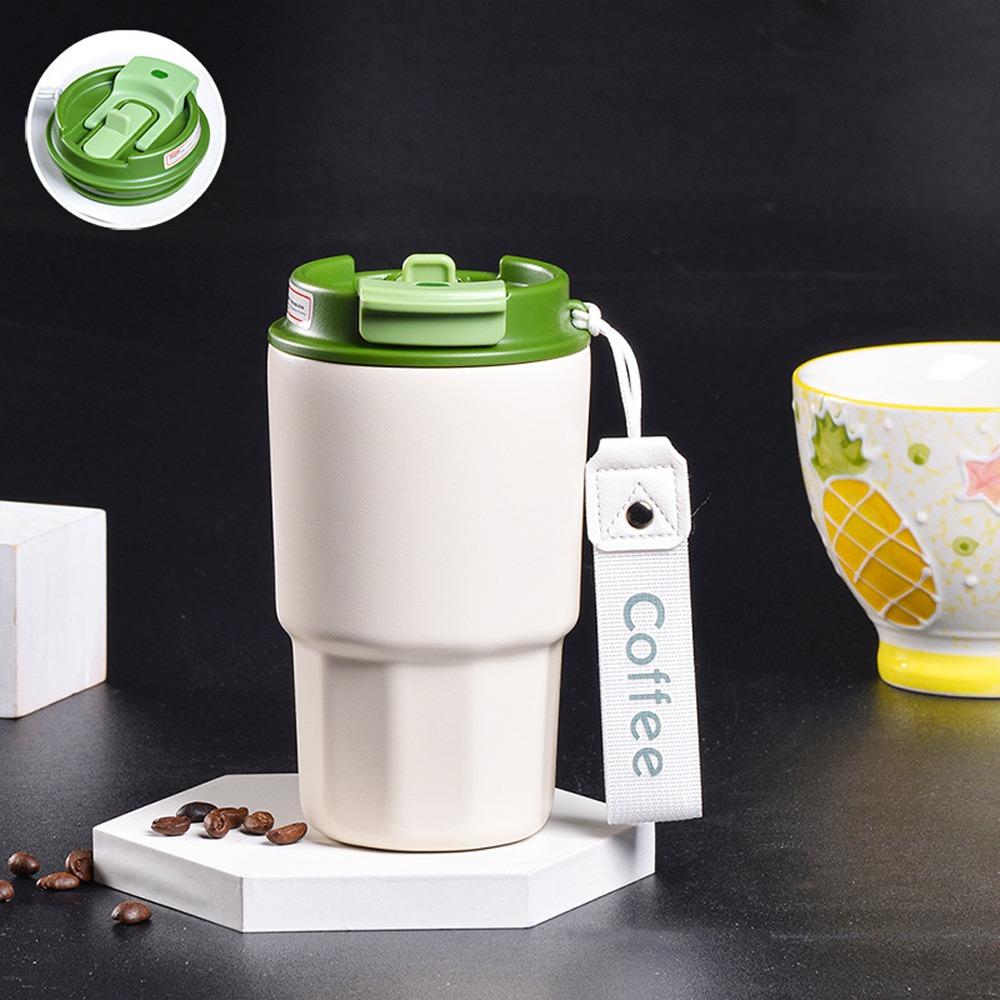 

with Lid Thermal Cup Stainless Steel Vacuum Insulated Cup Sports Straw Cup Hot Cold Drinks G-450ml