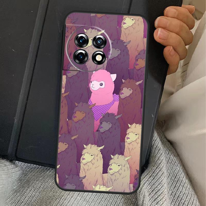 Llama Alpaca Pattern Case For OnePlus 11 10 9 8 Ace Pro 11R 9RT 10T 8T OnePlus Nord N20 N10 2T CE 2 Lite Cover