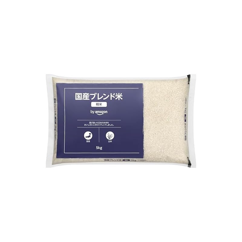 by Amazon: Domestic Blended Rice, Polished, 5kg