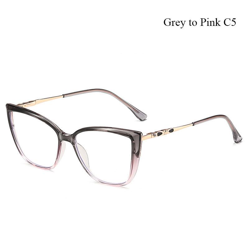 Anti Blue Light Glasses Prescription Spectacles Women -1.00,-2.00,-4.00,-5.00