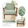 Funda Elástica con Cremallera para Sillón Jacquard de Hojas Fundas para Sillas Decoración del Hogar Funda Elástica para Silla Protector Elástico para Muebles de Silla Lavable