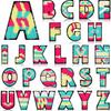 7Cm White Background Red Character Embroidery Cloth Sticker English Letters Towel Embroidery Patch Sticker Computer Embroidery Chapter Boy Heat Transf