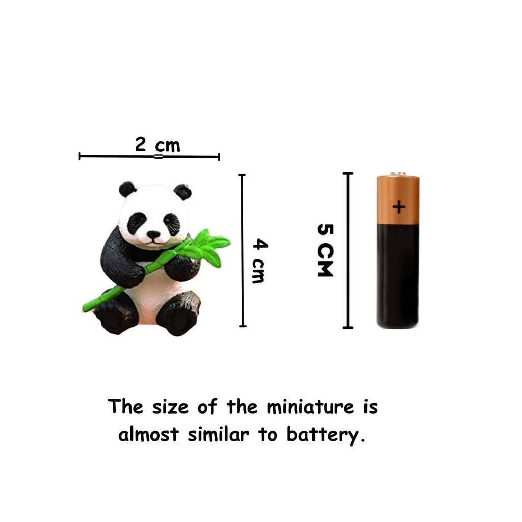 1 Set (4 Pieces) Panda Miniature Figurines | Cute Showpiece | Gift for Him/Her, Mother's Day, Home, Bedroom, Living Room,