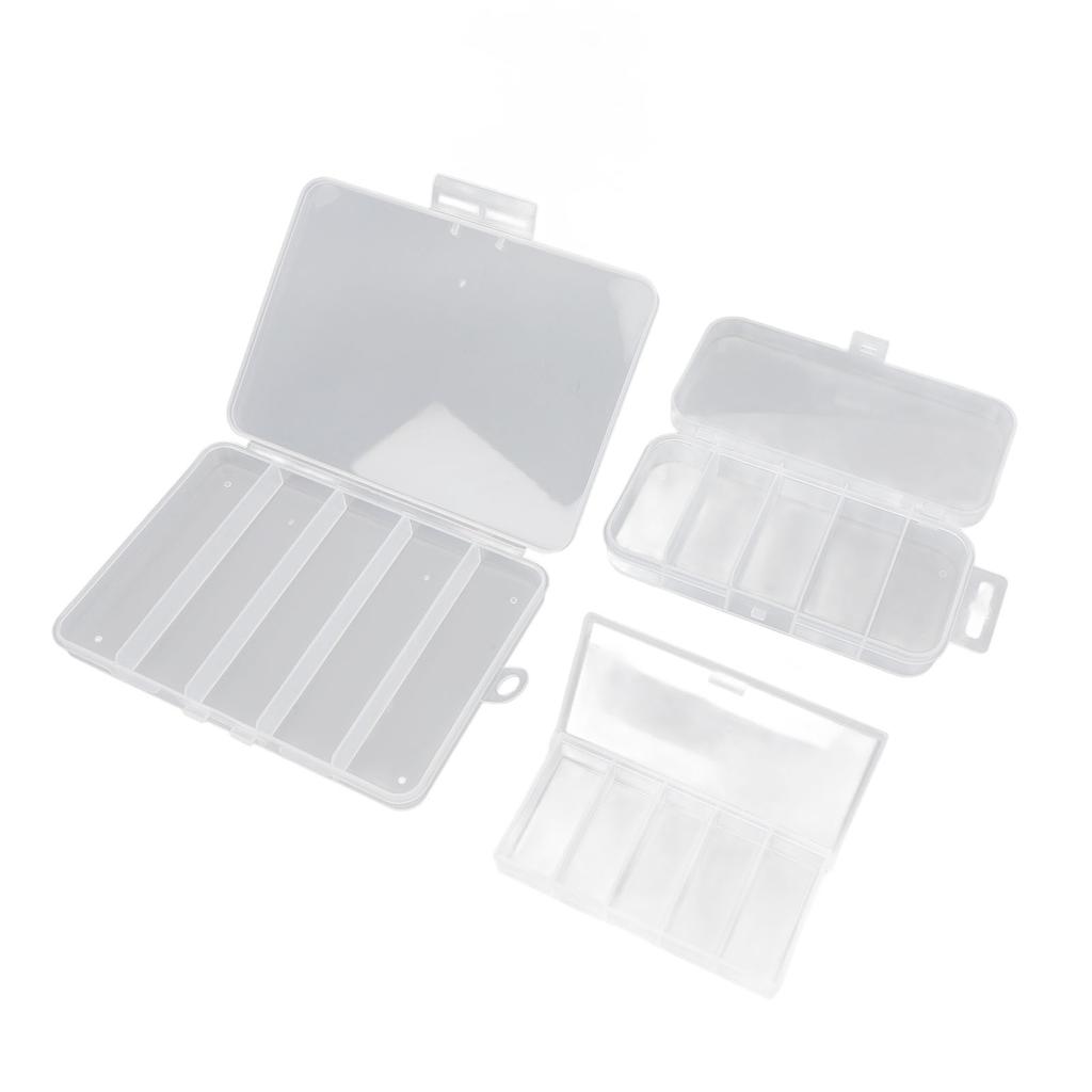 3pcs Fishing Tackle Box Multipurpose Waterproof Dustproof Protective Clear Fishing Lure Box for Fish