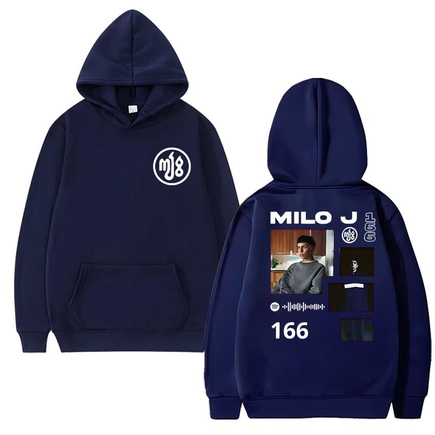 

Hot Rapper Milo J 166 Album Double Sided printed Hoodies 2025 New Unisex vintage hip hop streetwear Men women Fleece Sweatshirt 3XL