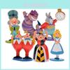 Enchanting Anime Cartoon Alice In Wonderland Playset With 6 Collectible Action Figures