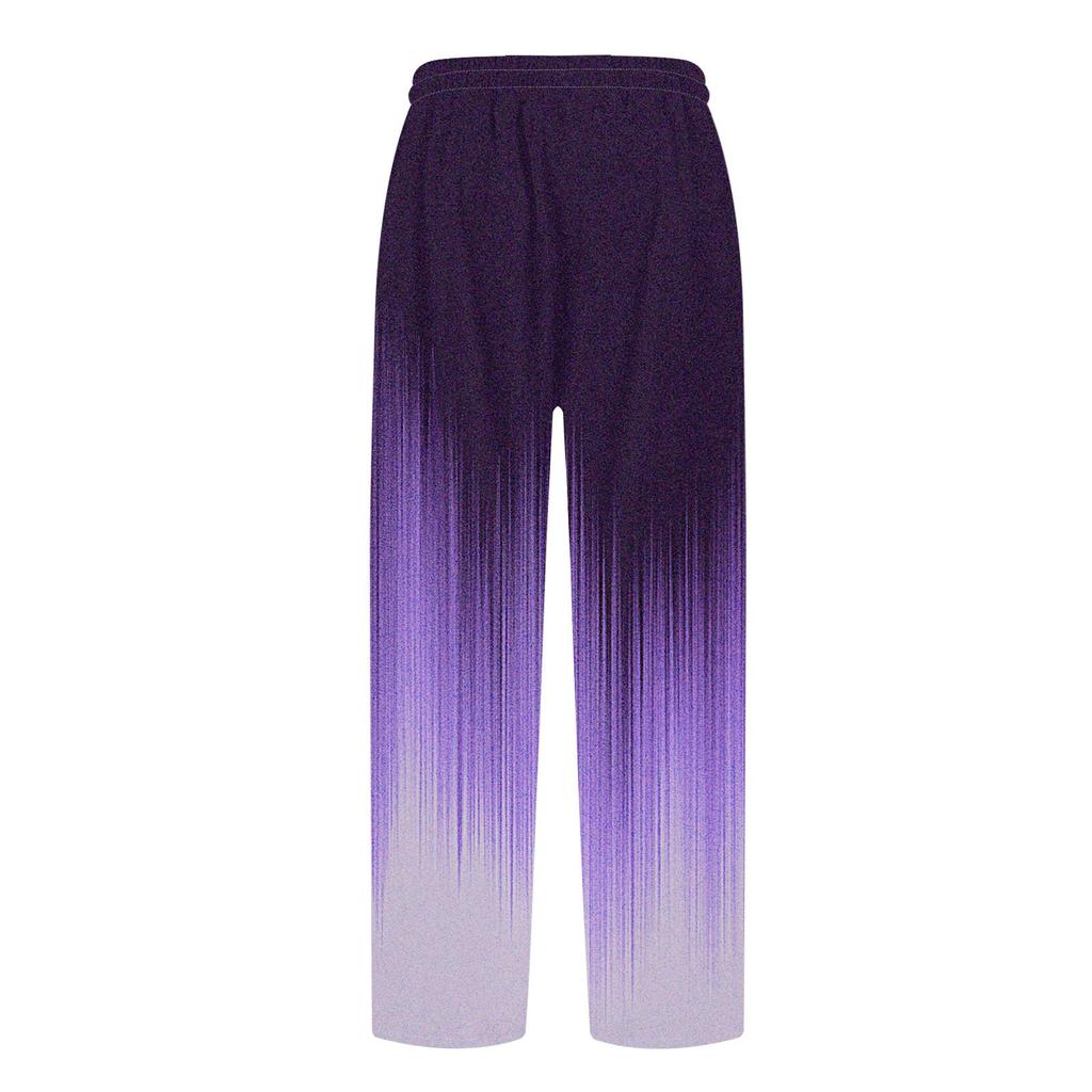 Moda feminina solta com cordão na cintura gradual calças esportivas casuais calças casuais