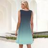 Summer Dresses For Women Beach Boho Sleeveless Vintage Printing Flowy Pocket Tshirt Tank Sundresses
