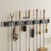 Mopp- und Besen-Organizer Mopphalter-Gestell Mopphalter Wandmontiert Stark Besen-Mopphalter-Regal mit Haken Organizer Hängen Besen auf