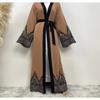 New Arrival Fashion Lace Embroider Robe Cardigan Dress Embroidered Ethnic Style Dress
