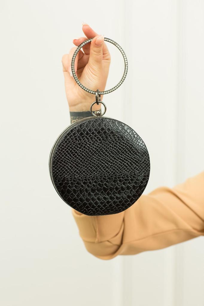 Women's Stylish and Useful Evening Dress Bag Bracelet Red Suede Evening Bag