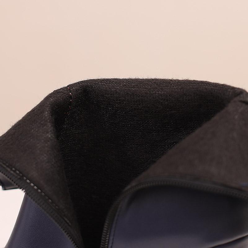 Damen Stiefeletten mit hohen Absätzen, Herbst und Winter, neue wasserdichte Plateaustiefel im europäischen Stil, dicker Absatz, große Römerstiefel