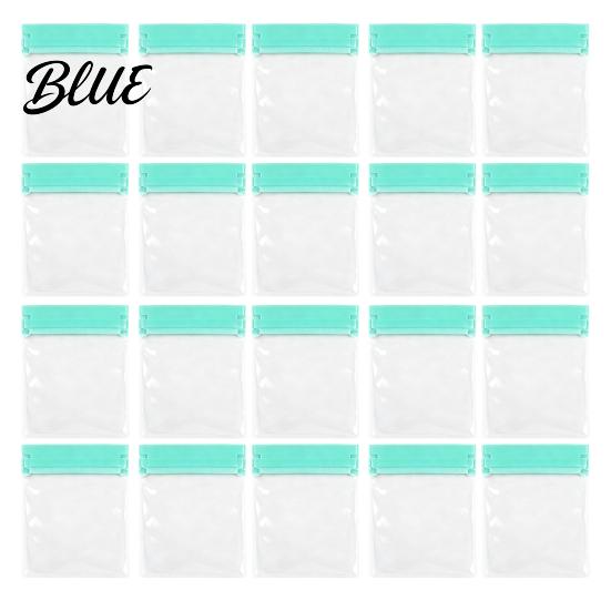 Reusable Ring Storage Portable Seal Travel Sliding Bag Bags Jewelry Lock Design Pill Organizer Bag Multi-Colored Labels for Daily