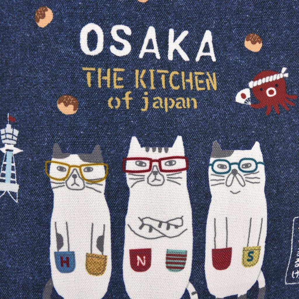 Japanese Pattern Canvas Tote Osaka Rendezvous DB [Kusuguru Japan] Bag, Nekomaruke,