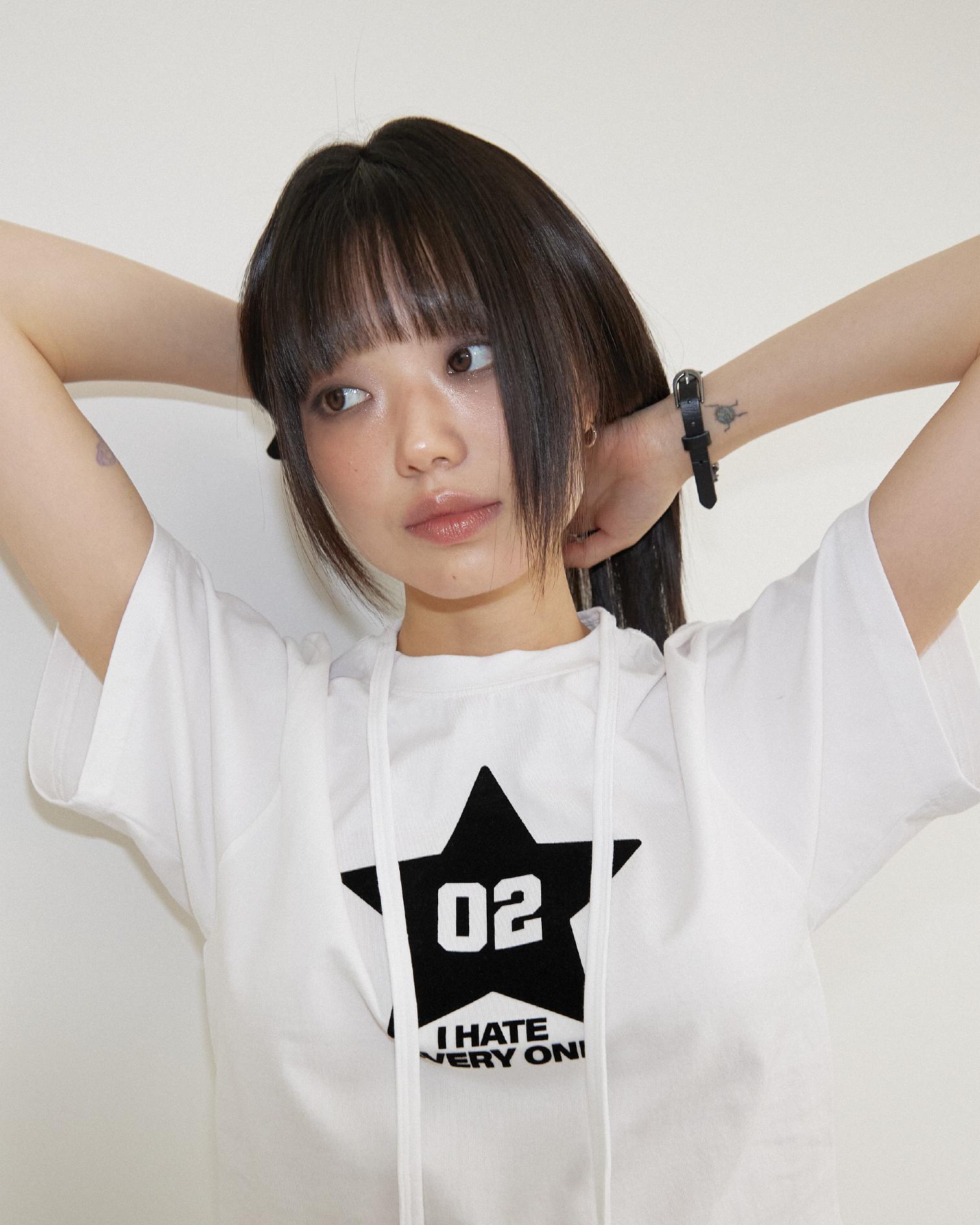 Soif Drink Ribbon Rock T-Shirt White White