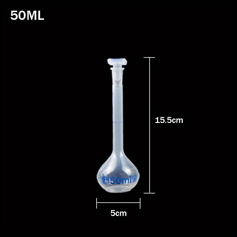 1 Stück 50ml/100ml/250ml/500ml 1 Stück Messkolben mit einer Teilung Messkolben Graduierte Flasche für chemische Tests