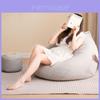 Modern Linen Fabric Bean Bag Chair With Removable Washable Cover For Living Room Relaxation