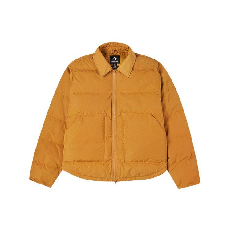 

Converse сплошной цвет теплый спортивный пуховик мужские куртки пшеница 10021966-A05