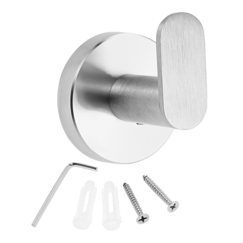 Bath Coat Hook Stainless Steel Wall Mounted Towel Clothes Robe Hook for Bathroom Kitchen Office Polished Chrome/Brushed Nickel