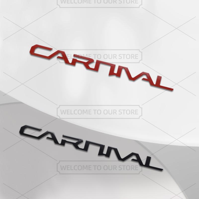 AABJD1 Car 3D Metal For KIA Carnival KA4 Hybrid GT Line Body Emblem Badge Decals Auto Tail Sticker Decorative Accessories
