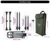 Adjustable Fishing Rod Support Tripod Stand Light Weight Metal Frame Detachable Fishing Rod Stand For Outdoor Anglers