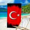 Mikrofaser-Strandtuch mit türkischem Flaggen-Design, Leicht und Schnelltrocknend, für Sommerreisen, Strand-Essential, Schwimmbad Outdoor