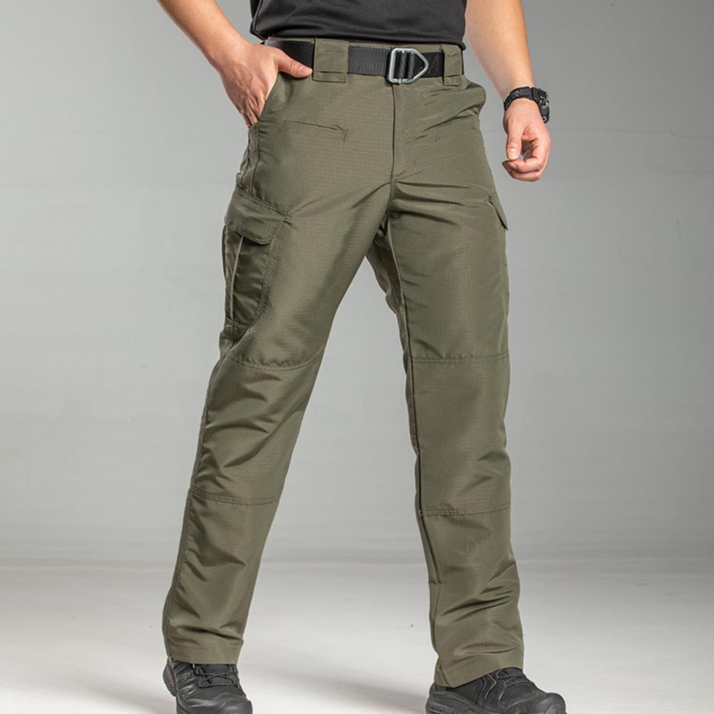 Mens Pants Ripstop Cargo Work Pants With Multi-pocket Water Resistant Breathable Hiking Camping Travel Fishing Construction Pants