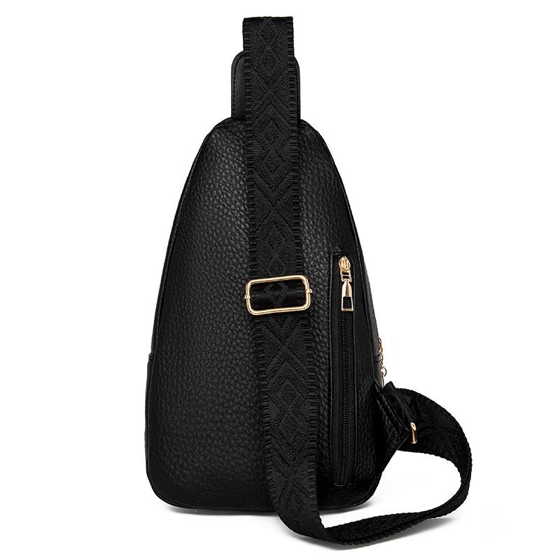 Women's Shoulder Bag Soft Leather Chest Bag Crossbody Bag