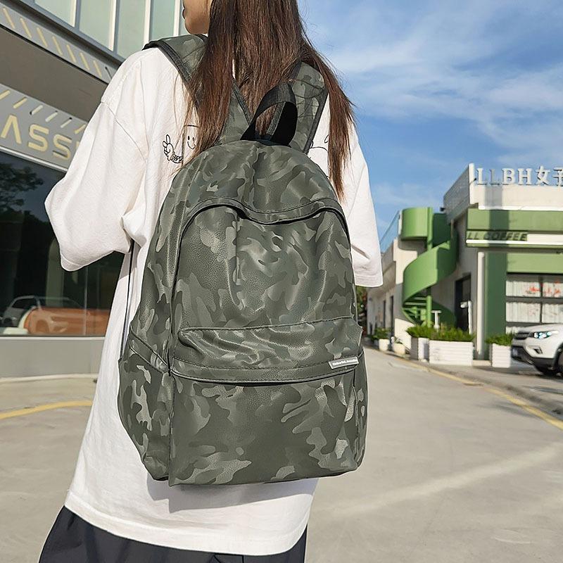 Retro High-end Backpack Women's New Leisure Travel Backpack Men's Large-capacity College Student Schoolbag