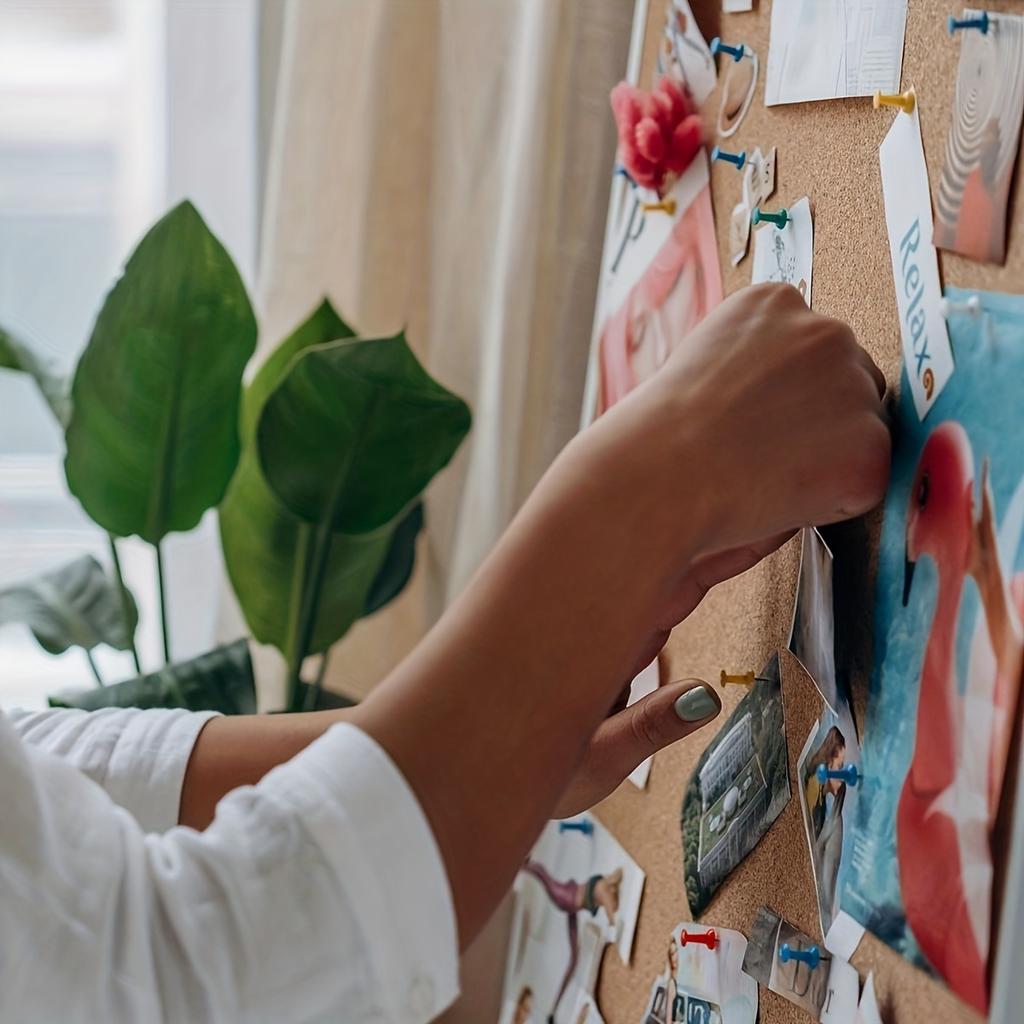 1 Box of Macaron Pushpins, Suitable for Thumb Pushpins for Bulletin Boards, and Also Suitable for Pushpins for Cork Panel Wall Decoration