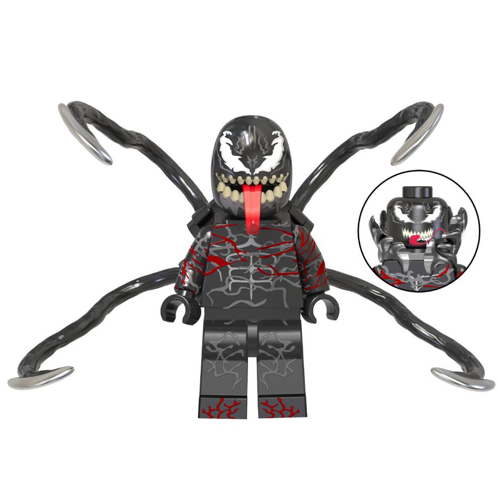 (Style B 8pcs) 16PCS Super English Female Panther Venom Spider Man Thor Iron Man Minifigures Toys Fit Lego