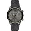 Emporio Armani Men's Luigi Quartz Watch Grey Dial Leather 43mm AR11154